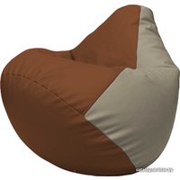 Кресло-мешок Flagman Груша Макси Г2.3-0702 (коричневый/светло-серый)
