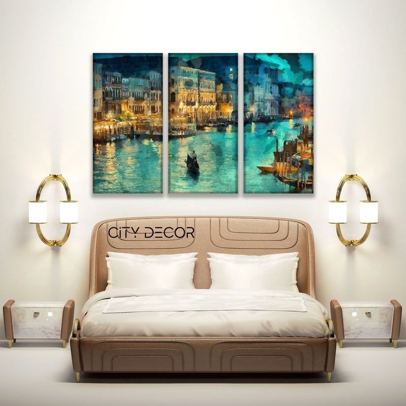 

Модульная картина Citydecor Море/Водопады 7.66 75x117 см