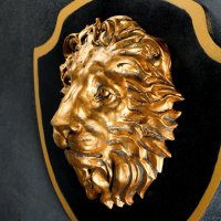 Декор Хорошие сувениры Голова льва 1341797 (бронза/черный)