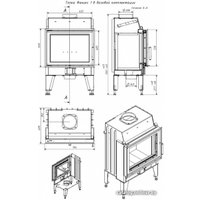 Свободностоящая печь-камин Мета-Бел Fenix 1 ТКТ 10.0-02