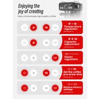 Рожковая кофеварка Hibrew H10A (черный)