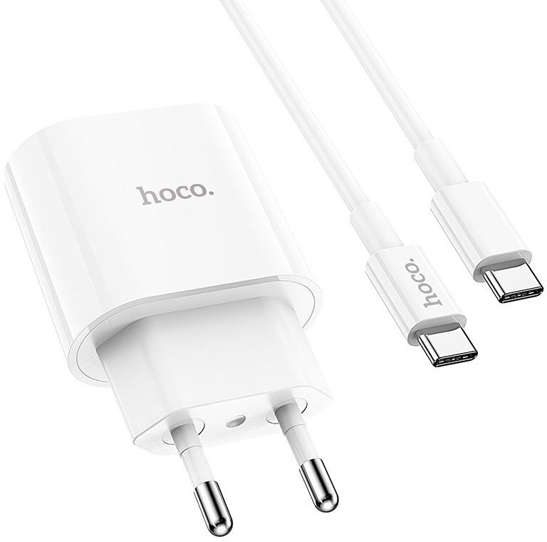 

Сетевое зарядное Hoco C94A USB Type-C (белый)