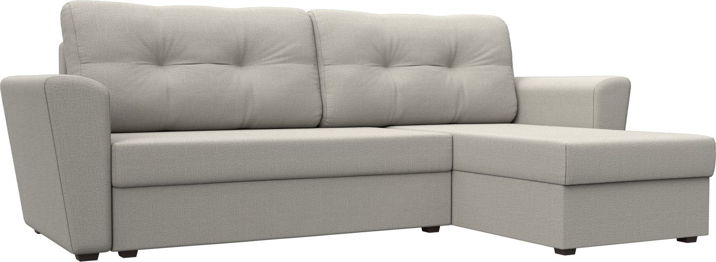 

Угловой диван Лига диванов Амстердам Лайт правый 121167 (рогожка амур бежевый)