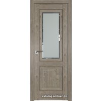 Межкомнатная дверь ProfilDoors 2.88XN L 60x200 (каштан темный, стекло square матовое)