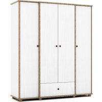 Шкаф распашной КМК Мебель 4Д1Я Сальма 0990.18 (белый/дуб полярный/лофт голден пэлас) в Барановичах