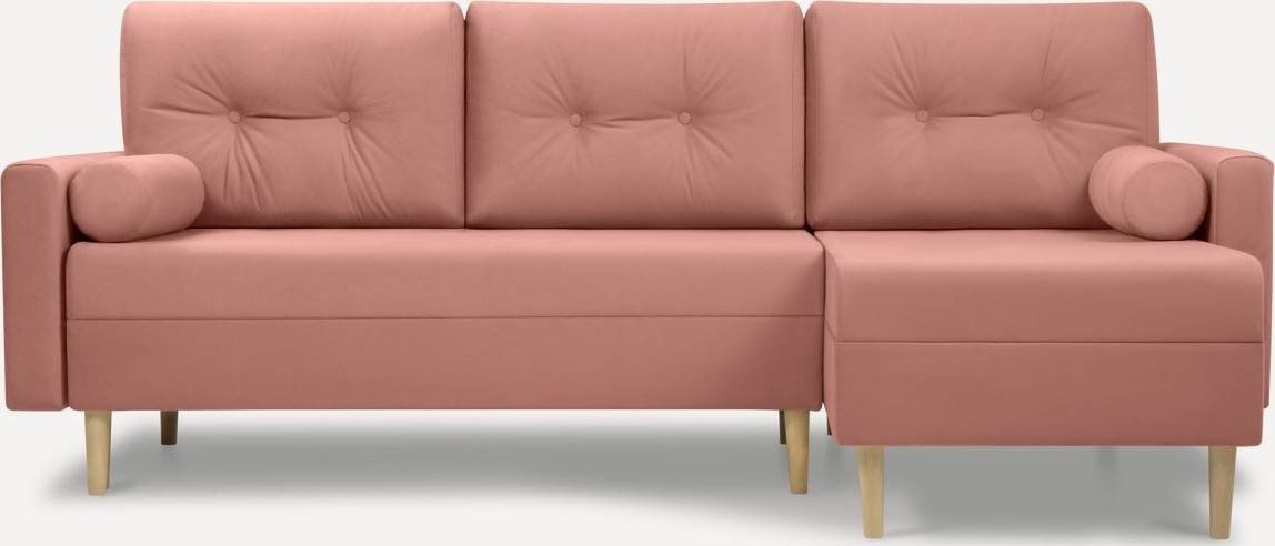 

Угловой диван Divan Нумо Velvet Pink 169350 (розовый)