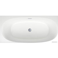 Ванна Wellsee Belle Spa 2.0 160x75 235802001 (пристенная ванна (левая) белый глянец, экран, каркас, сифон-автомат хром)