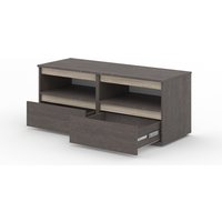 Тумба Кортекс-мебель Бари ТВ 120 2ш-2 (береза/береза/дуб сонома)