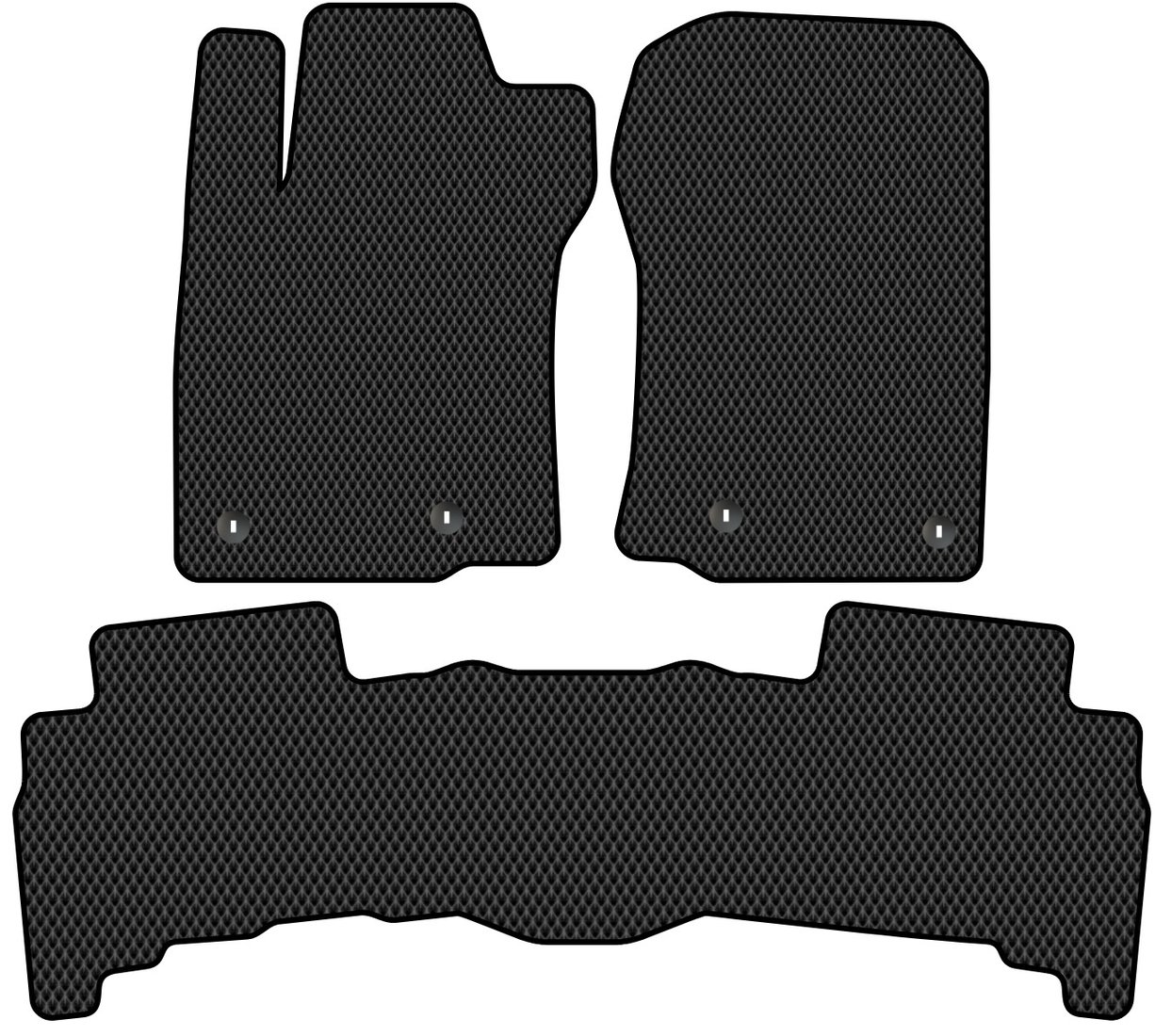 

Комплект ковриков для авто Alicosta Lexus GX460 II (suv / J150) 2013 - Н.В. задний цельный (черный, ромб)