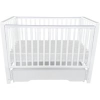 Классическая детская кроватка Антел Nicol универсальный маятник ящик (белый)