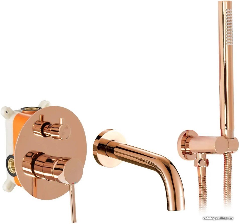 Смеситель Rea Lungo Rose Gold B6930 (розовое золото)