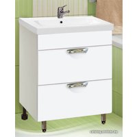  Vako Тумба под умывальник Ника Como 60 (2 ящика, белый)