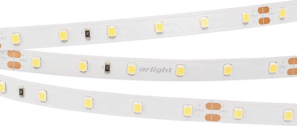 

Светодиодная лента Arlight 7.2W/m 60Led/m 2835SMD теплый белый 5M RT-A60-8mm 24V Warm2400 028541(2)