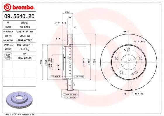 

Brembo 09564020