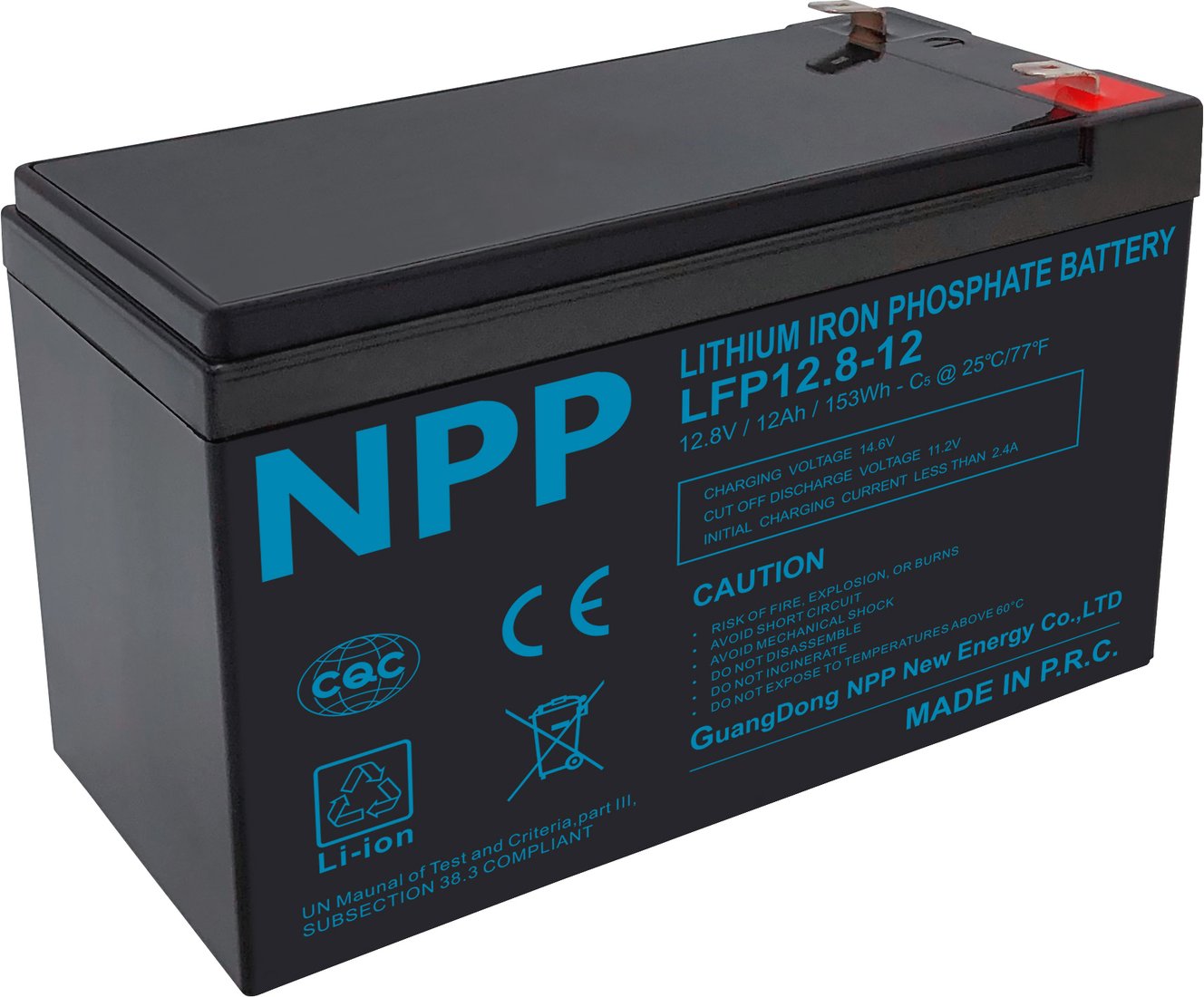 

Аккумулятор для ИБП NPP LFP12.8-12Ah 12.8V 12Ah