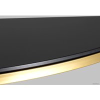 Консольный стол Stool Group Альба 115x30 ECST-095-SR-TG (стекло черное/сталь золото)