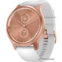 Гибридные умные часы Garmin Vivomove Style (розовое золото/белый)