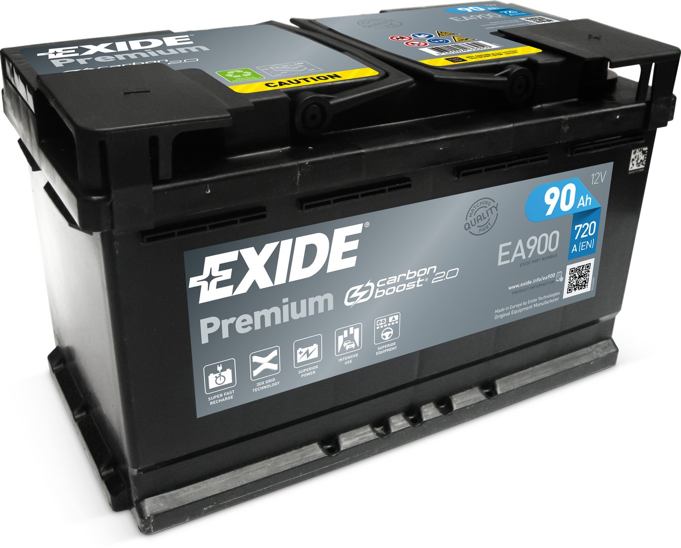 

Автомобильный аккумулятор Exide Premium EA900 (90 А·ч)