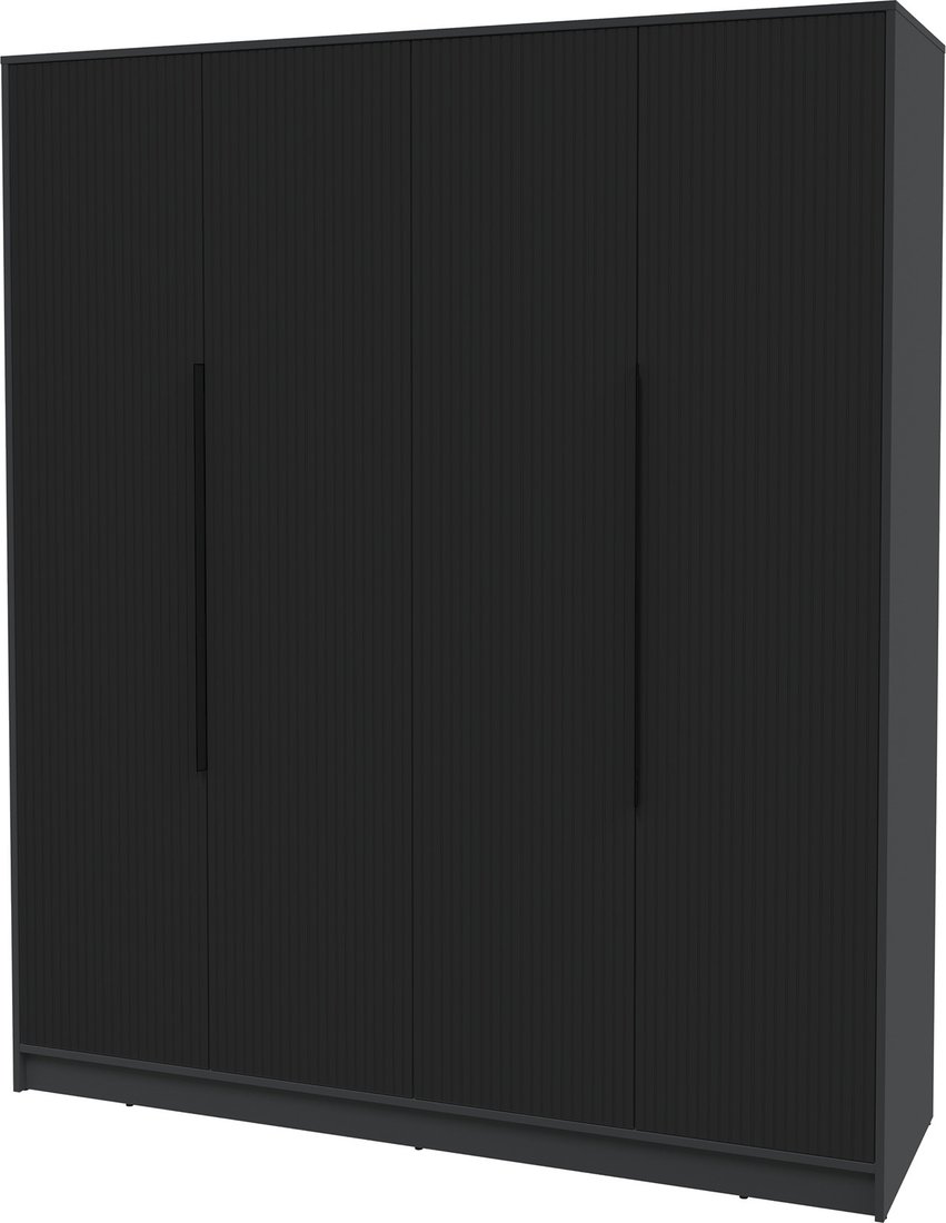 

Шкаф распашной Интерлиния Концепт Лайн КТ-Ш4 (антрацит/черный)