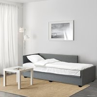 Кровать Ikea Нэрснес 200x80 (серый, сандсбру) 105.186.48