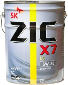Моторное масло ZIC X7 LS 5W-30 20л