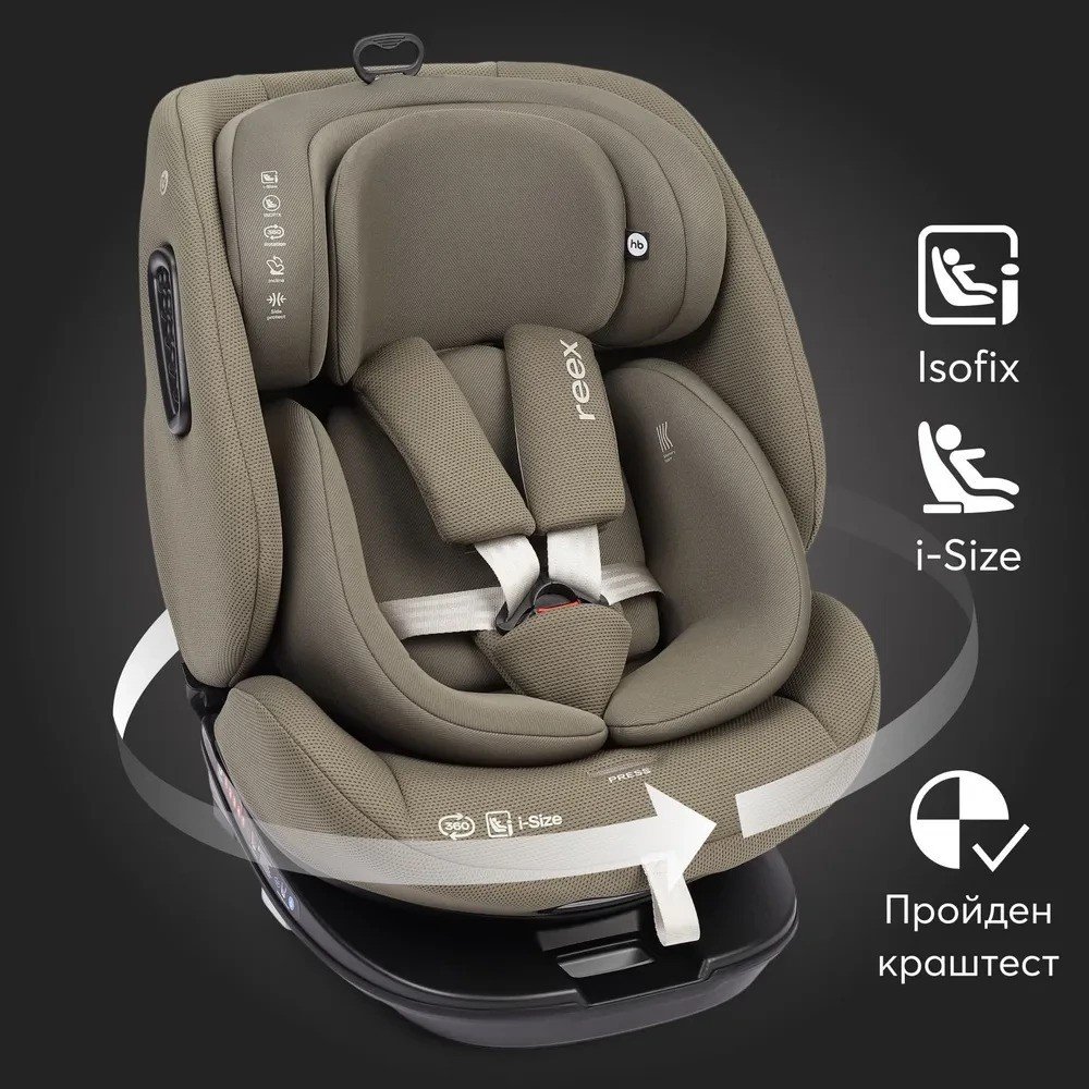 

Детское автокресло Happy Baby Reex isofix (dark olive)