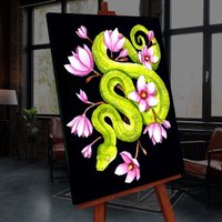 Картина по номерам Молли Питон в цветочном эдеме 40x50 FHR0615