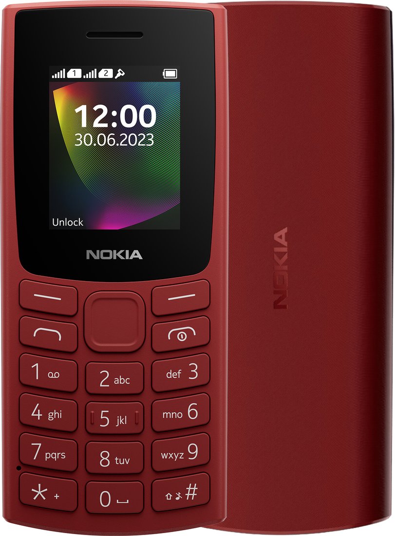 

Телефон Nokia 106 (2023) Dual SIM TA-1564 (красный)