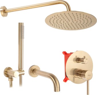 Душевая система  Rea Lungo Matt Gold REA-P6609