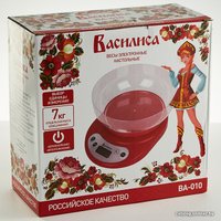 Кухонные весы Василиса ВА-010 (красный)