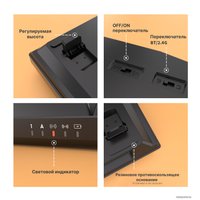 Клавиатура Royal Kludge RK100 RGB (черный, RK Brown)