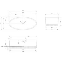 Ванна Abber Stein 180x85 AS9627