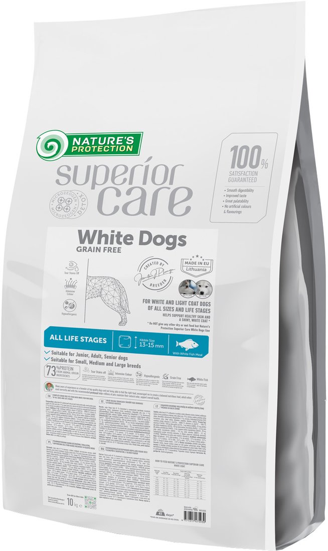 

Сухой корм для собак Nature's Protection SC White Dogs White Fish NPSC47593 10 кг