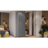 Шкаф-купе Трия Оскар Тиффани Т2 1400 282735 (серебристый/серый графит/графит матовый)