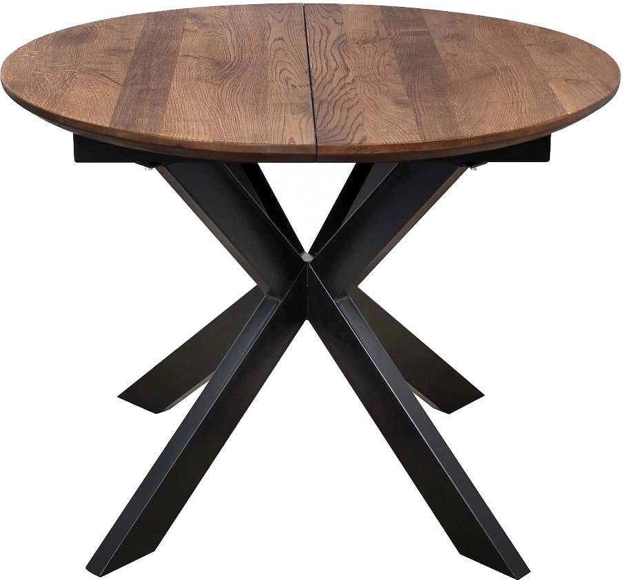 

Кухонный стол ОКА Раунд 100-140x75 (дуб мореный/черный)