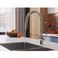 Смеситель Cersanit Brasko однорычажный с выдвижным изливом 64841 (хром)