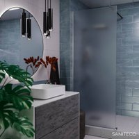 Душевая стенка Saniteco Walk-In SN-W6MC120 (120x200, матовое стекло, хромированный профиль)