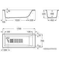 Ванна Roca Tampa 170x70 А234150000