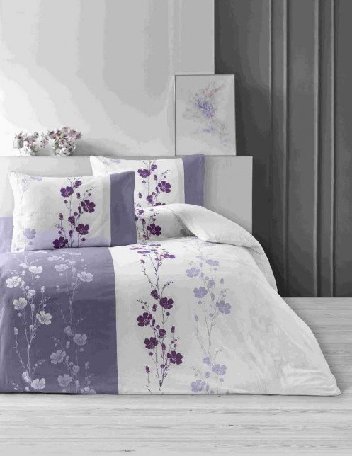 

Постельное белье Efor Ranforce Double Floral Violet 160x220 семейный PB2030-M