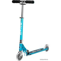 Двухколесный детский самокат Micro Sprite LED (морской синий)