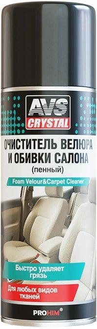 

AVS Очиститель велюра и обивки салона 520мл AVK-029