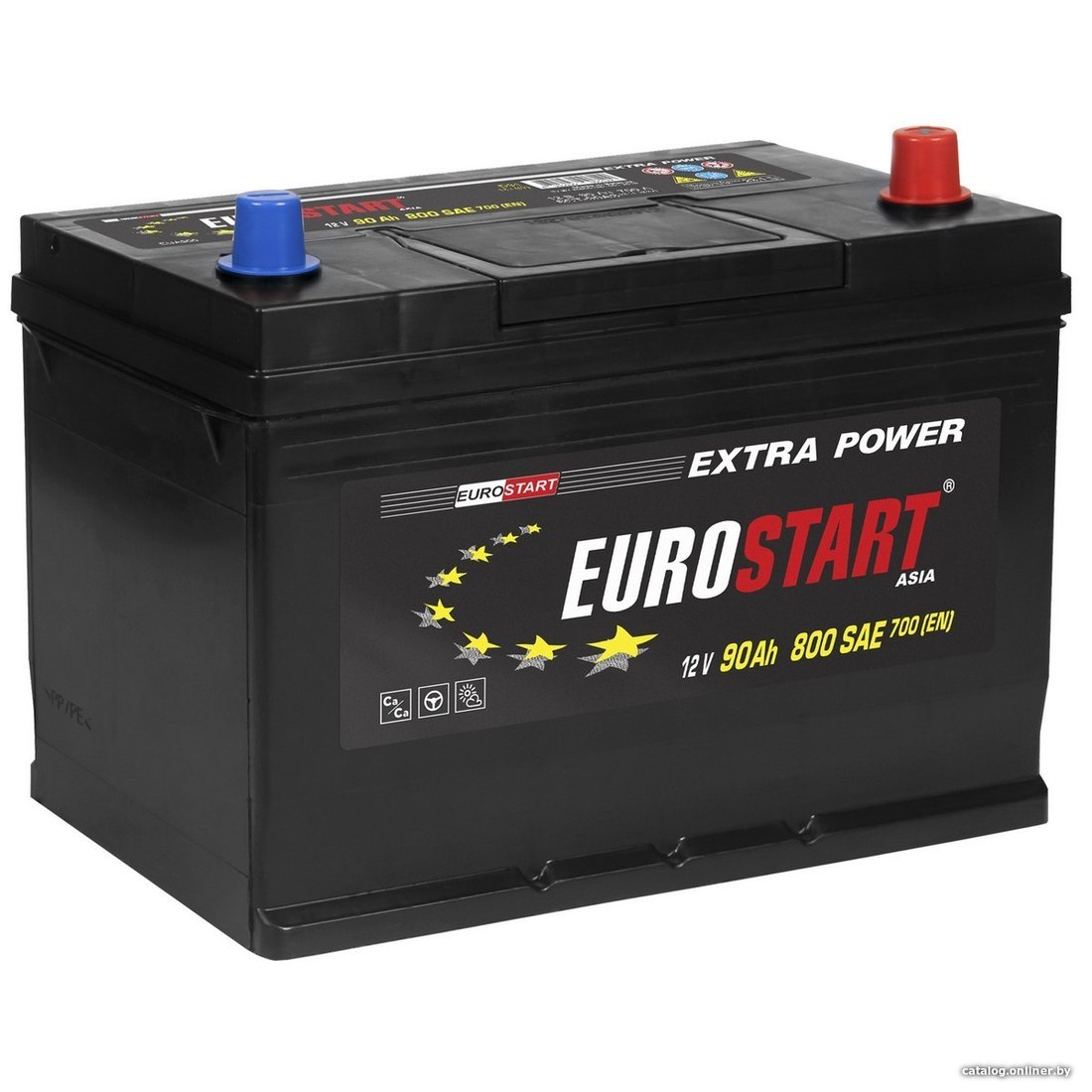 Автомобильный аккумулятор Eurostart 90Ah EUROSTART Asia R+ (90 А·ч)