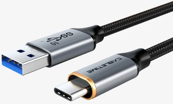 Кабель Cabletime CarPlay USB Type-A - USB Type-C (1 м, черный)