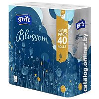 Туалетная бумага Grite Blossom трехслойная (40 рулонов) в Гомеле