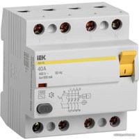 Устройство защитного отключения IEK ВД1-63 4Р 40А 100мА MDV10-4-040-100