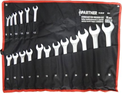 

Набор ключей Partner PA-3018P (18 предметов)