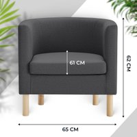 Интерьерное кресло Mio Tesoro Агата 351 (темно-серый 1173)