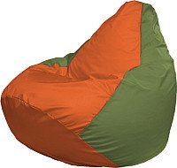 Кресло-мешок Flagman Груша Мега XXXL Г3.1-216 (оранжевый/оливковый)