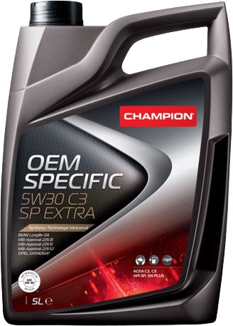 Моторное масло Champion OEM Specific 5W-30 C3 SP Extra 5л