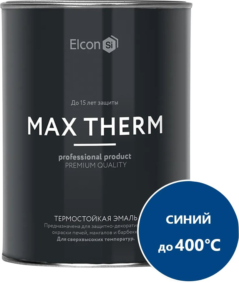 

Эмаль Elcon Термостойкая до 400C 0.8 кг (синий)